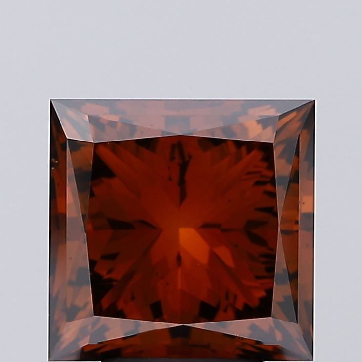 Loose Diamond - PRINCESS 2.85ct Fancy Brown Orange VS2: Loose Diamond - PRINCESS 2.85ct Fancy Brown Orange VS2 Source: This is a real non-mined Diamond that has been grown in a lab Shape: PRINCESS Carats: 2.85 Color: Fancy Brown Orange Certification: IGI T