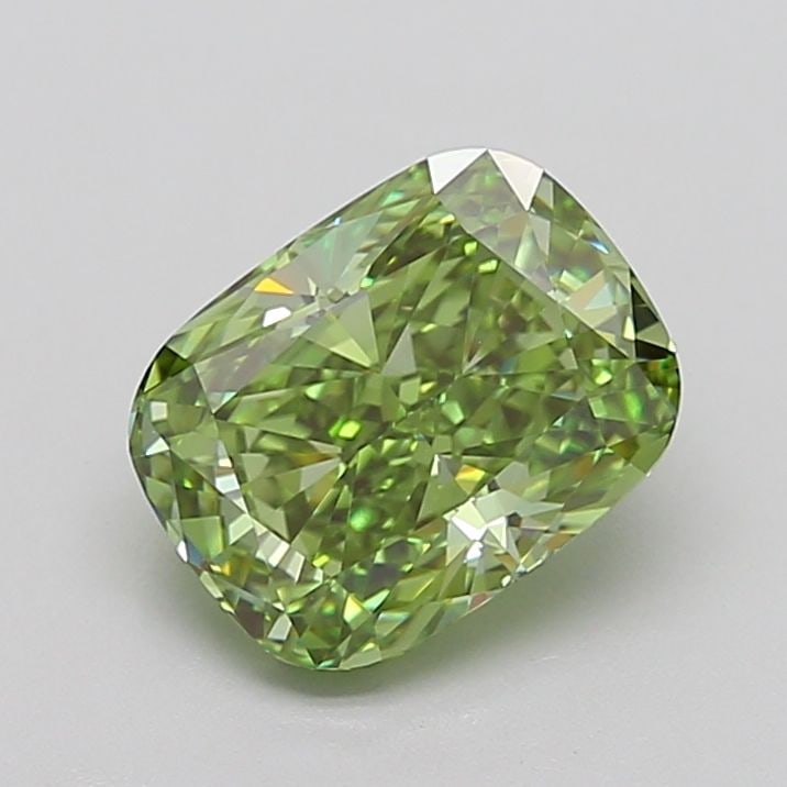 Loose Diamond - CUSHION MODIFIED 3.05ct Fancy Vivid Green VVS2: Loose Diamond - CUSHION MODIFIED 3.05ct Fancy Vivid Green VVS2 Source: This is a real non-mined Diamond that has been grown in a lab Shape: CUSHION MODIFIED Carats: 3.05 Color: Fancy Vivid Green Certi