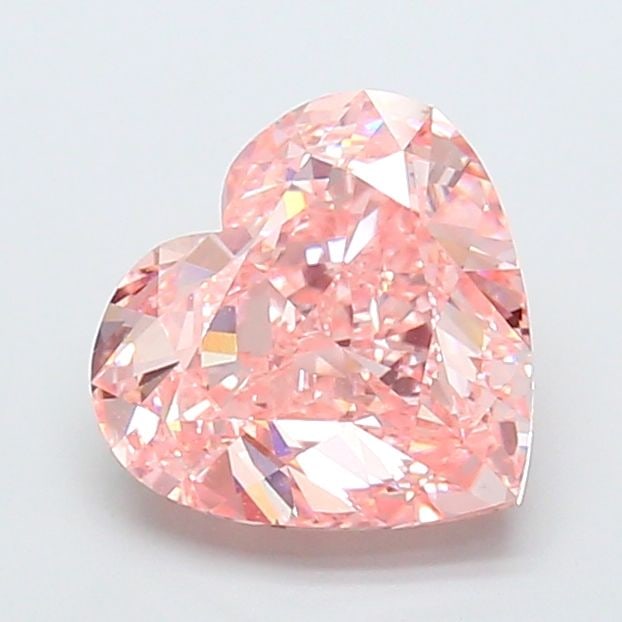 Loose Diamond - HEART 4.0ct Fancy Vivid Pink VS1: Loose Diamond - HEART 4.0ct Fancy Vivid Pink VS1 Source: This is a real non-mined Diamond that has been grown in a lab Shape: HEART Carats: 4.0 Color: Fancy Vivid Pink Certification: IGI Video: