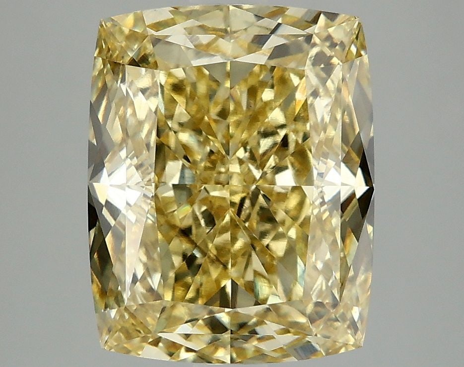 Loose Diamond - CUSHION MODIFIED 5.04ct Fancy Intense Yellow VS2: Loose Diamond - CUSHION MODIFIED 5.04ct Fancy Intense Yellow VS2 Source: This is a real non-mined Diamond that has been grown in a lab Shape: CUSHION MODIFIED Carats: 5.04 Color: Fancy Intense Yellow