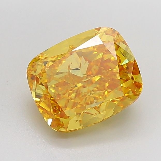Loose Diamond - CUSHION MODIFIED 5.01ct Fancy Vivid Yellow VS1: Loose Diamond - CUSHION MODIFIED 5.01ct Fancy Vivid Yellow VS1 Source: This is a real non-mined Diamond that has been grown in a lab Shape: CUSHION MODIFIED Carats: 5.01 Color: Fancy Vivid Yellow Cert