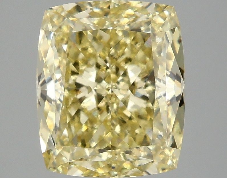 Loose Diamond - CUSHION MODIFIED 3.09ct Fancy Intense Yellow VVS2: Loose Diamond - CUSHION MODIFIED 3.09ct Fancy Intense Yellow VVS2 Source: This is a real non-mined Diamond that has been grown in a lab Shape: CUSHION MODIFIED Carats: 3.09 Color: Fancy Intense Yellow