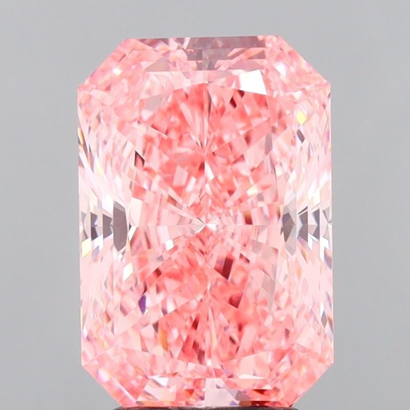 Loose Diamond - RADIANT 3.57ct Fancy Vivid Pink VVS2: Loose Diamond - RADIANT 3.57ct Fancy Vivid Pink VVS2 Source: This is a real non-mined Diamond that has been grown in a lab Shape: RADIANT Carats: 3.57 Color: Fancy Vivid Pink Certification: IGI Video: