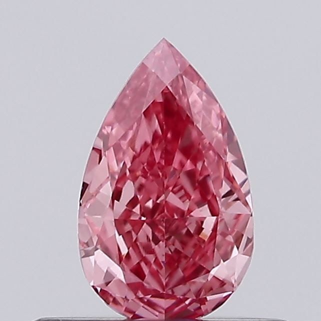 Loose Diamond - PEAR 0.38ct Fancy Vivid Purplish Pink VVS2: Loose Diamond - PEAR 0.38ct Fancy Vivid Purplish Pink VVS2 Source: This is a real non-mined Diamond that has been grown in a lab Shape: PEAR Carats: 0.38 Color: Fancy Vivid Purplish Pink Certification