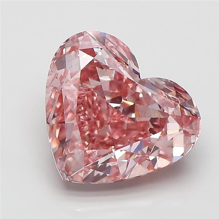 Loose Diamond - HEART 5.16ct Fancy Vivid Pink VS2: Loose Diamond - HEART 5.16ct Fancy Vivid Pink VS2 Source: This is a real non-mined Diamond that has been grown in a lab Shape: HEART Carats: 5.16 Color: Fancy Vivid Pink Certification: IGI Video:
