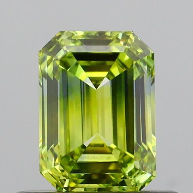 Loose Diamond - EMERALD 0.62ct Fancy Greenish Yellow VVS2 (1 of 1)