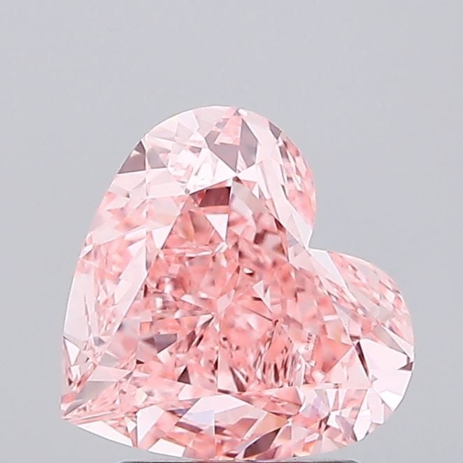 Loose Diamond - HEART 2.39ct Fancy Vivid Pink VS1: Loose Diamond - HEART 2.39ct Fancy Vivid Pink VS1 Source: This is a real non-mined Diamond that has been grown in a lab Shape: HEART Carats: 2.39 Color: Fancy Vivid Pink Certification: IGI Video: