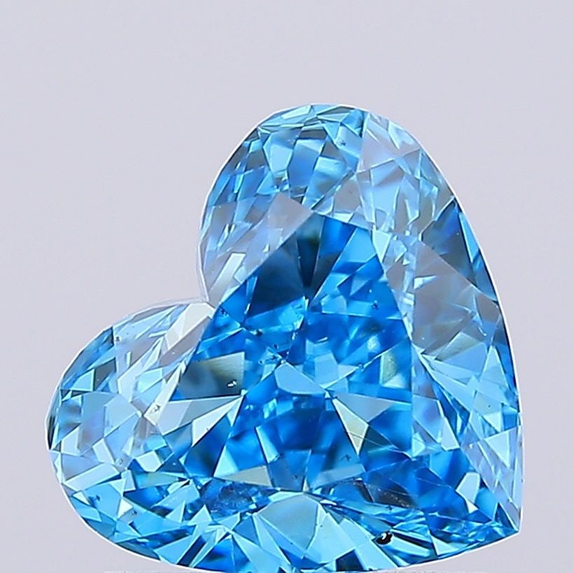 Loose Diamond - HEART 1.4ct Fancy Vivid Blue VS2: Loose Diamond - HEART 1.4ct Fancy Vivid Blue VS2 Source: This is a real non-mined Diamond that has been grown in a lab Shape: HEART Carats: 1.4 Color: Fancy Vivid Blue Certification: IGI Video:
