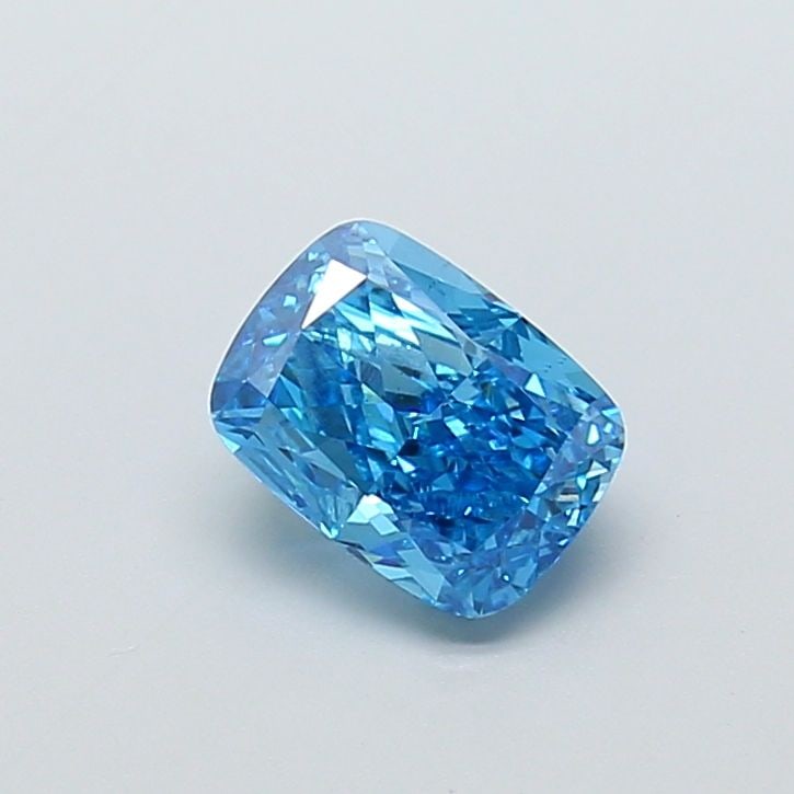 Loose Diamond - CUSHION MODIFIED 2.0ct Fancy Vivid Blue VS1: Loose Diamond - CUSHION MODIFIED 2.0ct Fancy Vivid Blue VS1 Source: This is a real non-mined Diamond that has been grown in a lab Shape: CUSHION MODIFIED Carats: 2.0 Color: Fancy Vivid Blue Certificat