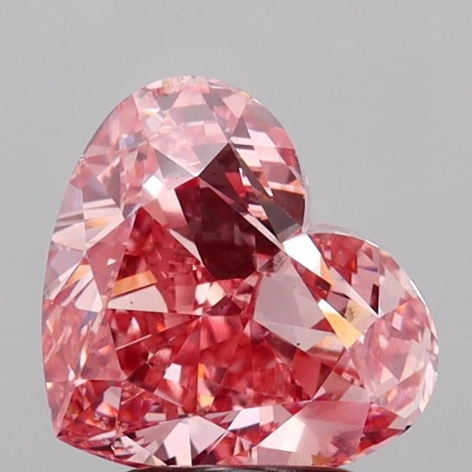 Loose Diamond - HEART 3.01ct Fancy Vivid Pink VS2: Loose Diamond - HEART 3.01ct Fancy Vivid Pink VS2 Source: This is a real non-mined Diamond that has been grown in a lab Shape: HEART Carats: 3.01 Color: Fancy Vivid Pink Certification: IGI The Diamond