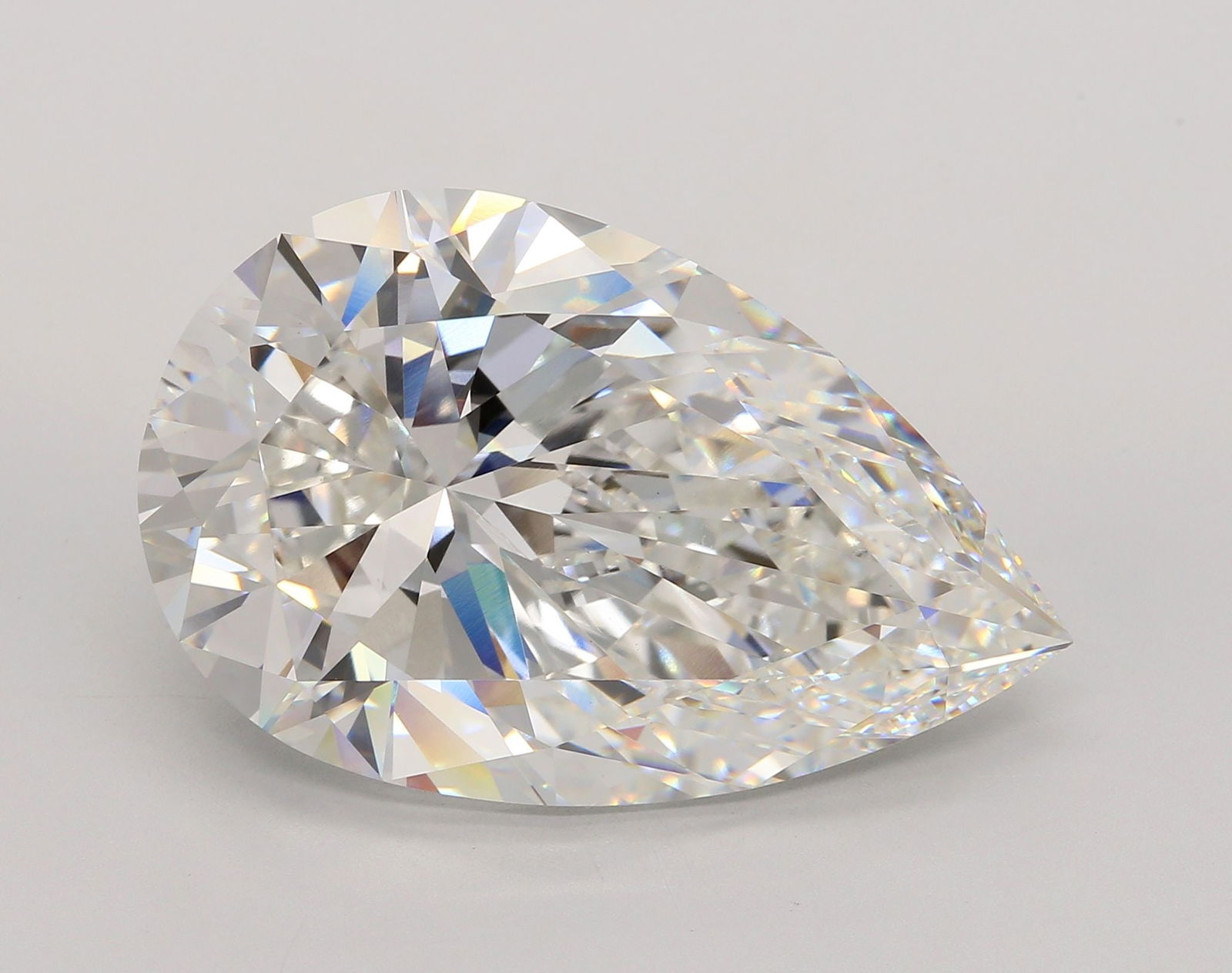 Loose Diamond - PEAR 26.74ct F VVS2: Loose Diamond - PEAR 26.74ct F VVS2 Source: This is a real non-mined Diamond that has been grown in a lab Shape: PEAR Carats: 26.74 Color: F Clarity: VVS2 Certification: IGI Video: