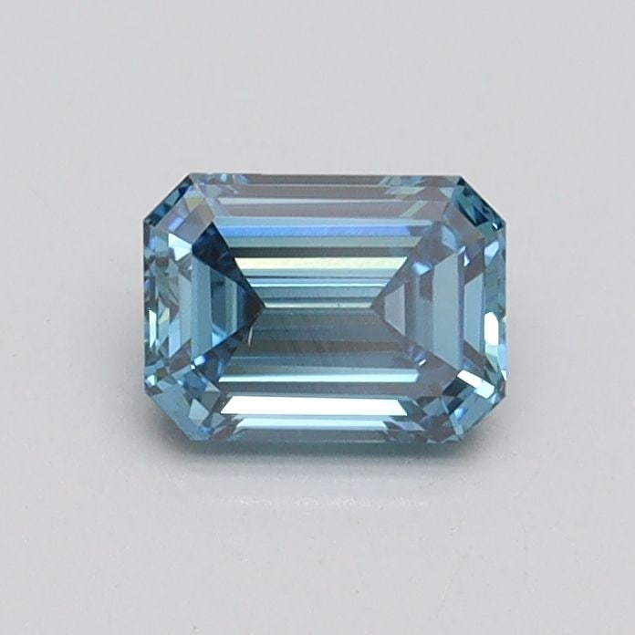Loose Diamond - EMERALD 0.51ct Fancy Vivid Blue VS1: Loose Diamond - EMERALD 0.51ct Fancy Vivid Blue VS1 Source: This is a real non-mined Diamond that has been grown in a lab Shape: EMERALD Carats: 0.51 Color: Fancy Vivid Blue Certification: IGI Video: