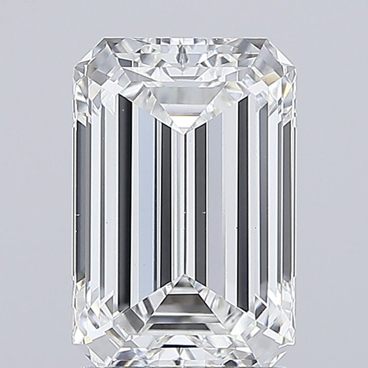 Loose Diamond - EMERALD 2.56ct E VS1: Loose Diamond - EMERALD 2.56ct E VS1 Source: This is a real non-mined Diamond that has been grown in a lab Shape: EMERALD Carats: 2.56 Color: E Clarity: VS1 Certification: IGI Video: