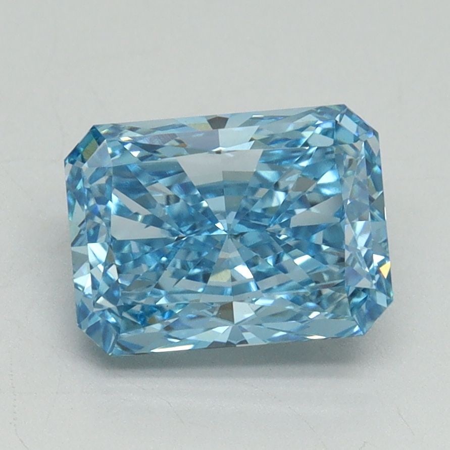 Loose Diamond - RADIANT 2.2ct Fancy Vivid Blue VS1: Loose Diamond - RADIANT 2.2ct Fancy Vivid Blue VS1 Source: This is a real non-mined Diamond that has been grown in a lab Shape: RADIANT Carats: 2.2 Color: Fancy Vivid Blue Certification: IGI Video:
