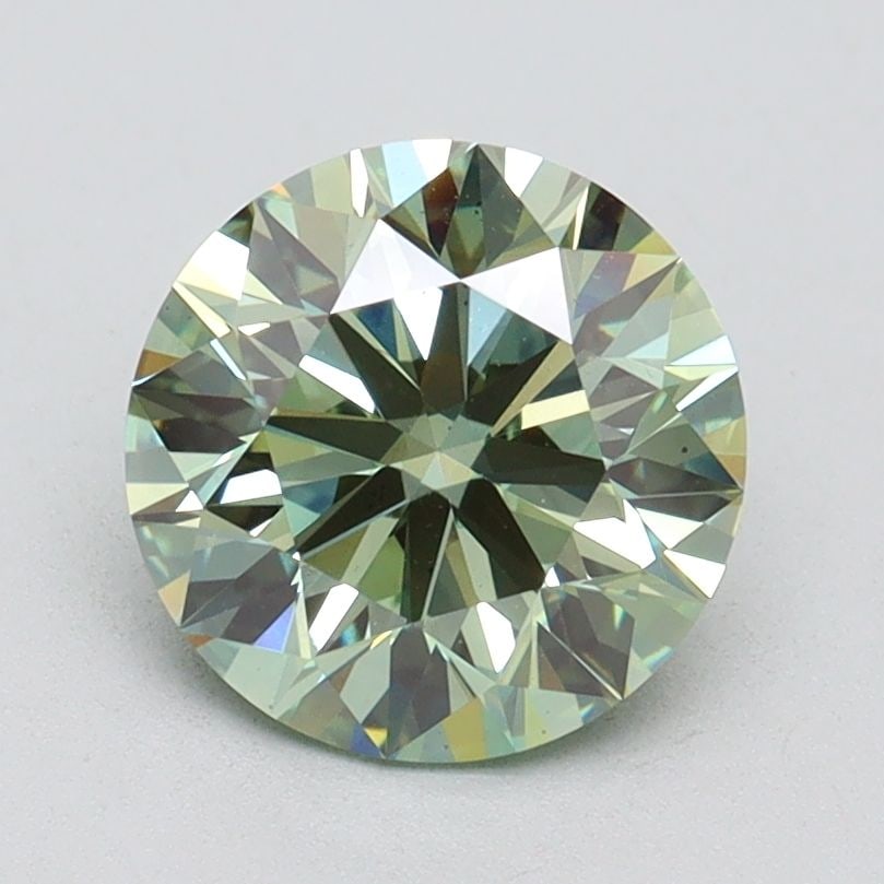 Ideal Loose Diamond - ROUND 1.71ct Fancy Intense Green VS2 (1 of 1)