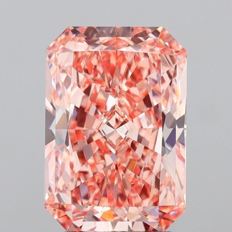 Loose Diamond - RADIANT 3.99ct Fancy Vivid Pink VVS2: Loose Diamond - RADIANT 3.99ct Fancy Vivid Pink VVS2 Source: This is a real non-mined Diamond that has been grown in a lab Shape: RADIANT Carats: 3.99 Color: Fancy Vivid Pink Certification: IGI