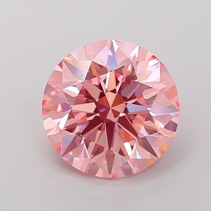 Loose Diamond - ROUND 3.08ct Fancy Vivid Pink VVS2: Loose Diamond - ROUND 3.08ct Fancy Vivid Pink VVS2 Source: This is a real non-mined Diamond that has been grown in a lab Shape: ROUND Carats: 3.08 Color: Fancy Vivid Pink Certification: IGI Video: