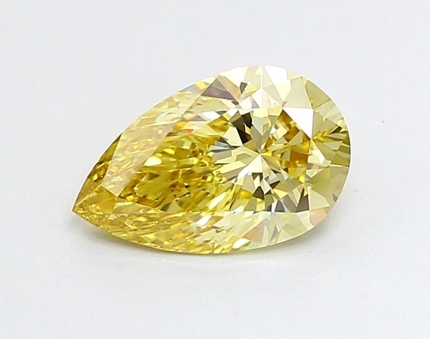 Loose Diamond - PEAR 1.41ct Fancy Intense Yellow VS1: Loose Diamond - PEAR 1.41ct Fancy Intense Yellow VS1 Source: This is a real non-mined Diamond that has been grown in a lab Shape: PEAR Carats: 1.41 Color: Fancy Intense Yellow Certification: IGI Video