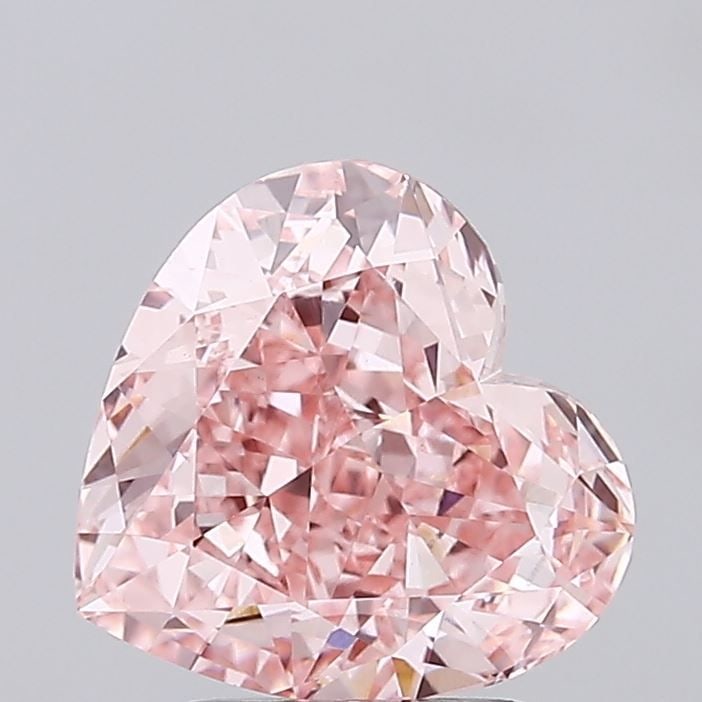 Loose Diamond - HEART 3.03ct Fancy Vivid Pink VVS2: Loose Diamond - HEART 3.03ct Fancy Vivid Pink VVS2 Source: This is a real non-mined Diamond that has been grown in a lab Shape: HEART Carats: 3.03 Color: Fancy Vivid Pink Certification: IGI Video: