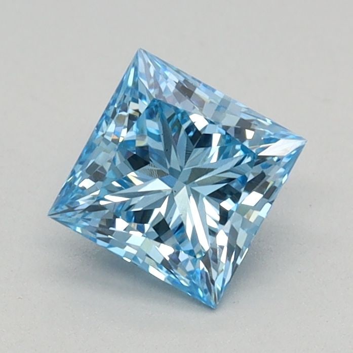 Loose Diamond - PRINCESS 0.57ct Fancy Vivid Blue VS1: Loose Diamond - PRINCESS 0.57ct Fancy Vivid Blue VS1 Source: This is a real non-mined Diamond that has been grown in a lab Shape: PRINCESS Carats: 0.57 Color: Fancy Vivid Blue Certification: IGI Video
