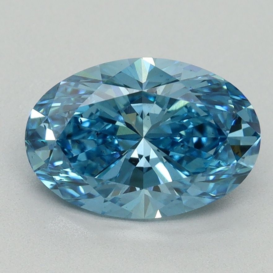 Loose Diamond - OVAL 2.09ct Fancy Vivid Blue SI1: Loose Diamond - OVAL 2.09ct Fancy Vivid Blue SI1 Source: This is a real non-mined Diamond that has been grown in a lab Shape: OVAL Carats: 2.09 Color: Fancy Vivid Blue Certification: IGI Video: