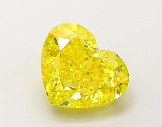 Loose Diamond - HEART 1.31ct Fancy Vivid Yellow VS1: Loose Diamond - HEART 1.31ct Fancy Vivid Yellow VS1 Source: This is a real non-mined Diamond that has been grown in a lab Shape: HEART Carats: 1.31 Color: Fancy Vivid Yellow Certification: IGI Video: