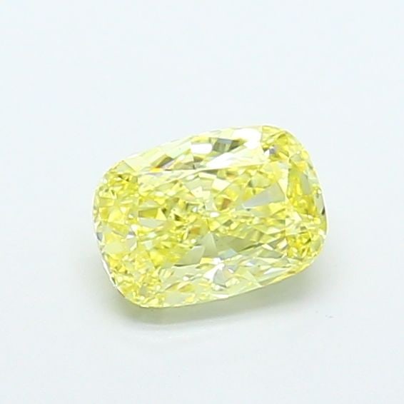 Loose Diamond - CUSHION MODIFIED 1.35ct Fancy Intense Yellow VS1: Loose Diamond - CUSHION MODIFIED 1.35ct Fancy Intense Yellow VS1 Source: This is a real non-mined Diamond that has been grown in a lab Shape: CUSHION MODIFIED Carats: 1.35 Color: Fancy Intense Yellow