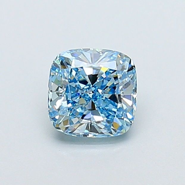 Loose Diamond - CUSHION MODIFIED 1.06ct Fancy Intense Blue VVS2: Loose Diamond - CUSHION MODIFIED 1.06ct Fancy Intense Blue VVS2 Source: This is a real non-mined Diamond that has been grown in a lab Shape: CUSHION MODIFIED Carats: 1.06 Color: Fancy Intense Blue Cer