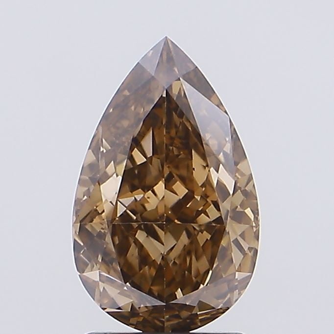 Loose Diamond - PEAR 2.06ct Fancy Brown VS2: Loose Diamond - PEAR 2.06ct Fancy Brown VS2 Source: This is a real non-mined Diamond that has been grown in a lab Shape: PEAR Carats: 2.06 Color: Fancy Brown Certification: IGI Video: