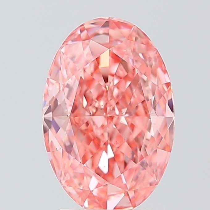 Loose Diamond - OVAL 2.75ct Fancy Vivid Pink VS1: Loose Diamond - OVAL 2.75ct Fancy Vivid Pink VS1 Source: This is a real non-mined Diamond that has been grown in a lab Shape: OVAL Carats: 2.75 Color: Fancy Vivid Pink Certification: IGI The Diamond D