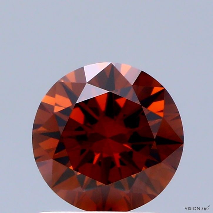 Loose Diamond - ROUND 0.8ct Fancy Deep Orange VS1: Loose Diamond - ROUND 0.8ct Fancy Deep Orange VS1 Source: This is a real non-mined Diamond that has been grown in a lab Shape: ROUND Carats: 0.8 Color: Fancy Deep Orange Certification: IGI Video: