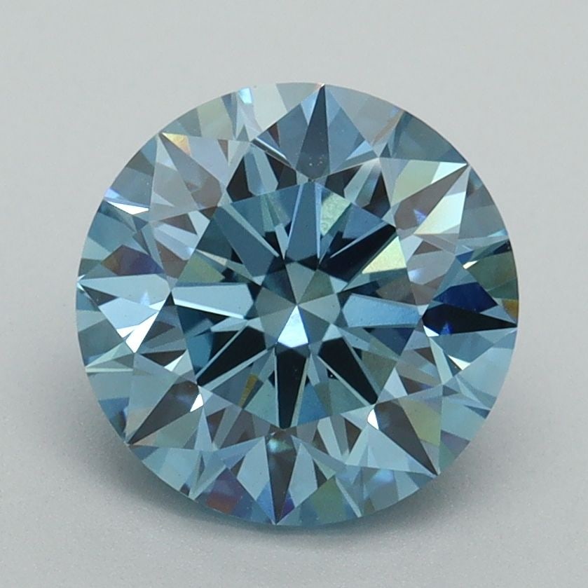 Ideal Loose Diamond - ROUND 2.32ct Fancy Vivid Blue VVS2: Ideal Loose Diamond - ROUND 2.32ct Fancy Vivid Blue VVS2 Source: This is a real non-mined Diamond that has been grown in a lab Shape: ROUND Carats: 2.32 Color: Fancy Vivid Blue Certification: IGI Vide
