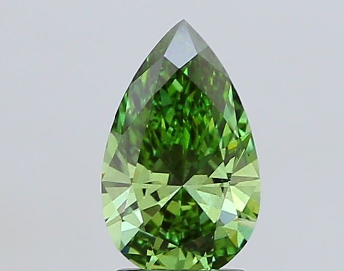 Loose Diamond - PEAR 2.02ct Fancy Vivid Green SI1: Loose Diamond - PEAR 2.02ct Fancy Vivid Green SI1 Source: This is a real non-mined Diamond that has been grown in a lab Shape: PEAR Carats: 2.02 Color: Fancy Vivid Green Certification: IGI Video:
