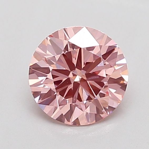 Loose Diamond - ROUND 0.9ct Fancy Vivid Pink VVS2: Loose Diamond - ROUND 0.9ct Fancy Vivid Pink VVS2 Source: This is a real non-mined Diamond that has been grown in a lab Shape: ROUND Carats: 0.9 Color: Fancy Vivid Pink Certification: NONE The Diamond