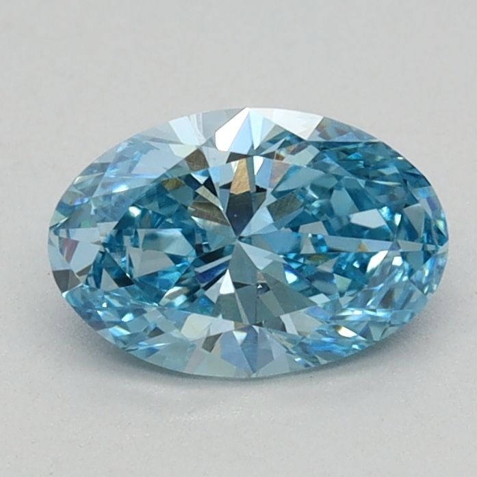 Loose Diamond - OVAL 0.58ct Fancy Vivid Blue VVS2: Loose Diamond - OVAL 0.58ct Fancy Vivid Blue VVS2 Source: This is a real non-mined Diamond that has been grown in a lab Shape: OVAL Carats: 0.58 Color: Fancy Vivid Blue Certification: IGI Video: