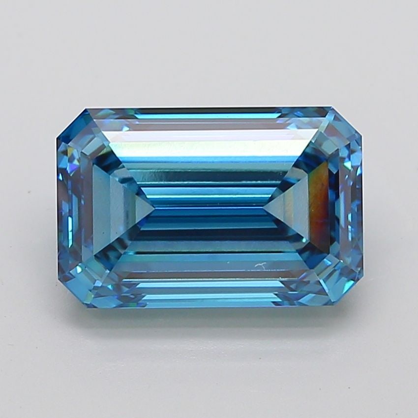 Loose Diamond - EMERALD 7.78ct Fancy Vivid Blue VS1: Loose Diamond - EMERALD 7.78ct Fancy Vivid Blue VS1 Source: This is a real non-mined Diamond that has been grown in a lab Shape: EMERALD Carats: 7.78 Color: Fancy Vivid Blue Certification: IGI Video: