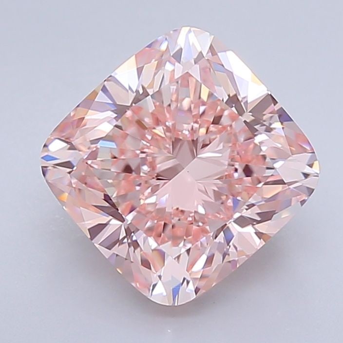 Loose Diamond - CUSHION BRILLIANT 4.0ct Fancy Intense Pink VVS2: Loose Diamond - CUSHION BRILLIANT 4.0ct Fancy Intense Pink VVS2 Source: This is a real non-mined Diamond that has been grown in a lab Shape: CUSHION BRILLIANT Carats: 4.0 Color: Fancy Intense Pink Cer