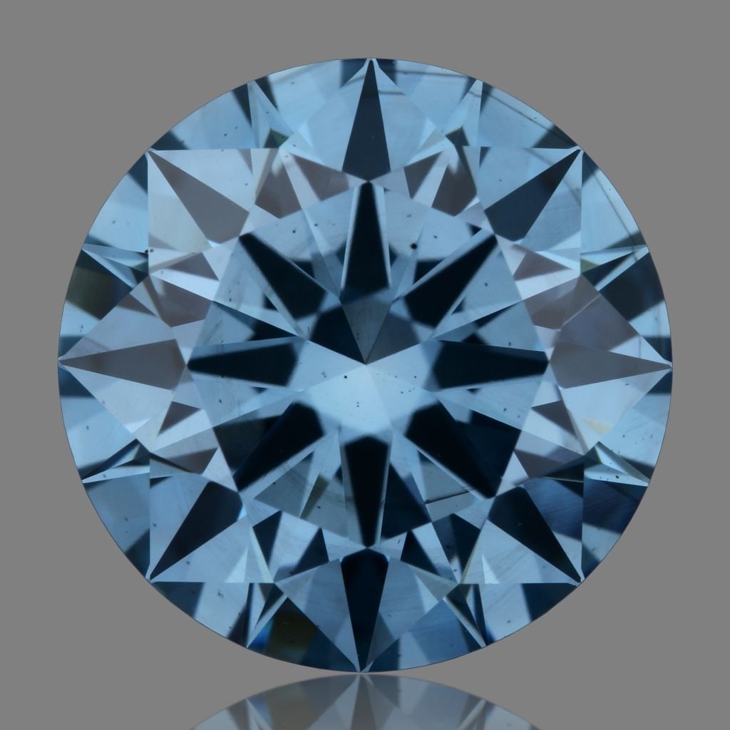 Ideal Loose Diamond - ROUND 2.68ct Fancy Vivid Blue VS1: Ideal Loose Diamond - ROUND 2.68ct Fancy Vivid Blue VS1 Source: This is a real non-mined Diamond that has been grown in a lab Shape: ROUND Carats: 2.68 Color: Fancy Vivid Blue Certification: IGI