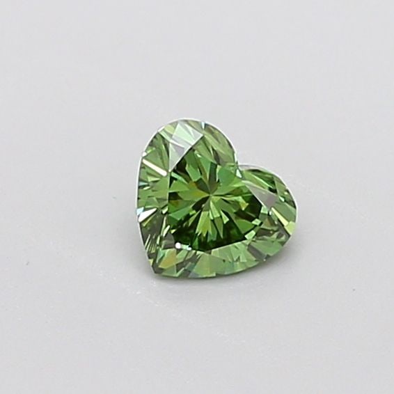 Loose Diamond - HEART 0.48ct Fancy Vivid Green VS1: Loose Diamond - HEART 0.48ct Fancy Vivid Green VS1 Source: This is a real non-mined Diamond that has been grown in a lab Shape: HEART Carats: 0.48 Color: Fancy Vivid Green Certification: IGI Video: