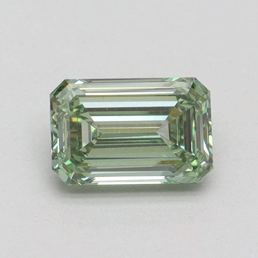 Loose Diamond - EMERALD 1.04ct Fancy Intense Green VS1: Loose Diamond - EMERALD 1.04ct Fancy Intense Green VS1 Source: This is a real non-mined Diamond that has been grown in a lab Shape: EMERALD Carats: 1.04 Color: Fancy Intense Green Certification: IGI V