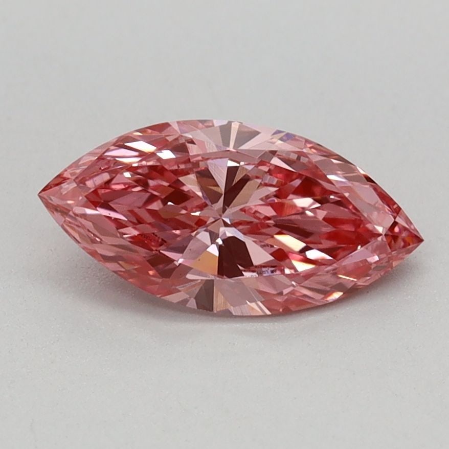 Loose Diamond - MARQUISE 0.59ct Fancy Vivid Pink VS1: Loose Diamond - MARQUISE 0.59ct Fancy Vivid Pink VS1 Source: This is a real non-mined Diamond that has been grown in a lab Shape: MARQUISE Carats: 0.59 Color: Fancy Vivid Pink Certification: IGI