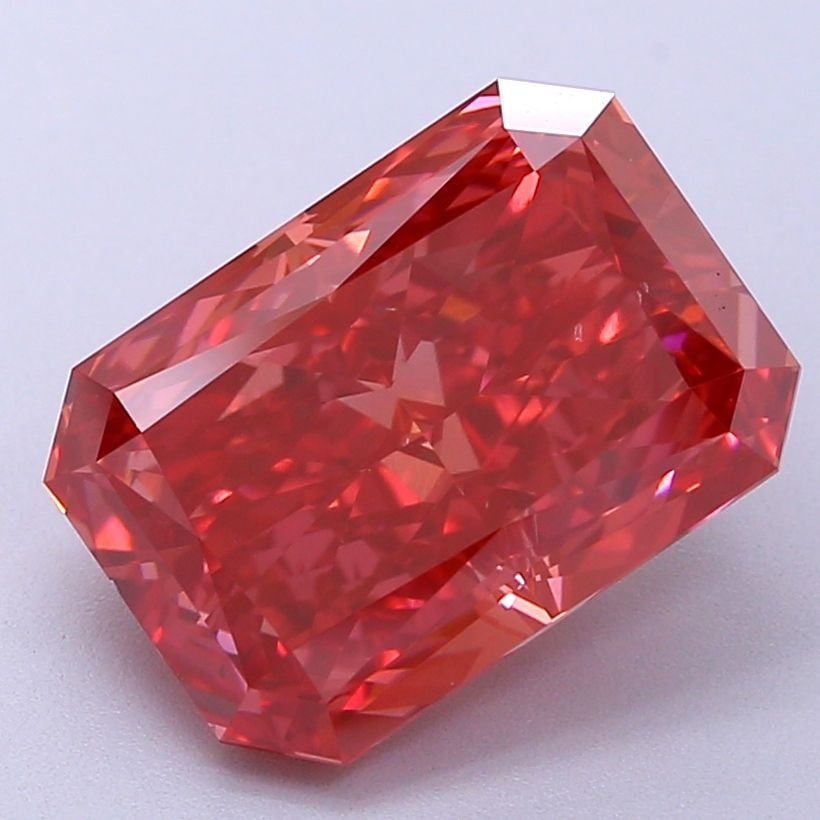 Loose Diamond - RADIANT 5.24ct Fancy Vivid Red VS1 (1 of 1)