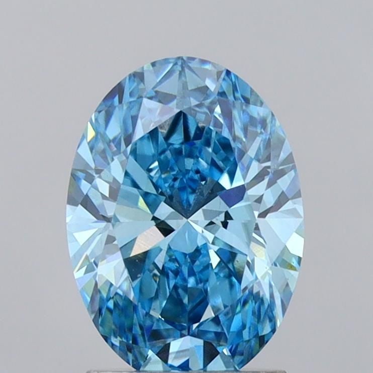 Loose Diamond - OVAL 2.04ct Fancy Vivid Blue VS2: Loose Diamond - OVAL 2.04ct Fancy Vivid Blue VS2 Source: This is a real non-mined Diamond that has been grown in a lab Shape: OVAL Carats: 2.04 Color: Fancy Vivid Blue Certification: IGI Video:
