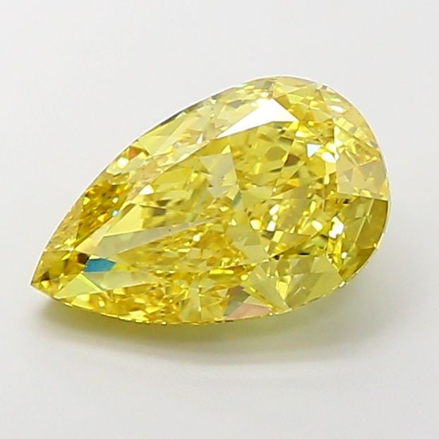 Loose Diamond - PEAR 5.22ct Fancy Vivid Yellow VS1: Loose Diamond - PEAR 5.22ct Fancy Vivid Yellow VS1 Source: This is a real non-mined Diamond that has been grown in a lab Shape: PEAR Carats: 5.22 Color: Fancy Vivid Yellow Certification: IGI Video: