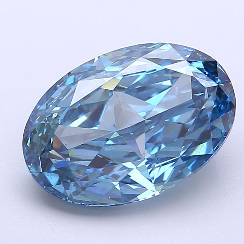 Loose Diamond - OVAL 4.05ct Fancy Vivid Blue VS2: Loose Diamond - OVAL 4.05ct Fancy Vivid Blue VS2 Source: This is a real non-mined Diamond that has been grown in a lab Shape: OVAL Carats: 4.05 Color: Fancy Vivid Blue Certification: IGI Video: