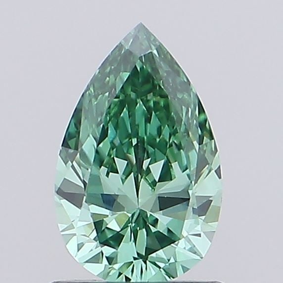 Loose Diamond - PEAR 0.52ct Fancy Vivid Green VVS2: Loose Diamond - PEAR 0.52ct Fancy Vivid Green VVS2 Source: This is a real non-mined Diamond that has been grown in a lab Shape: PEAR Carats: 0.52 Color: Fancy Vivid Green Certification: IGI Video: