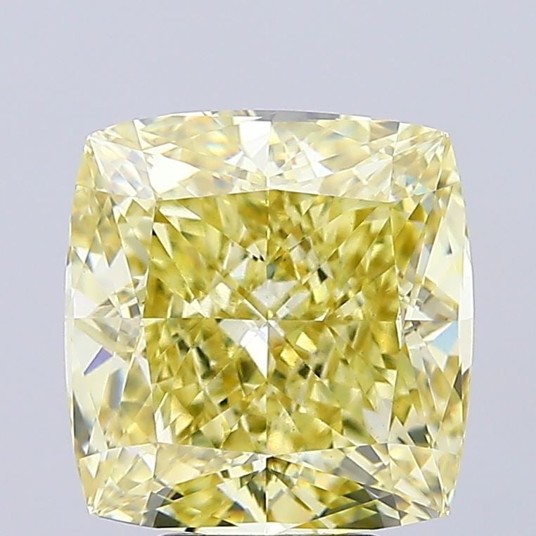 Loose Diamond - CUSHION BRILLIANT 7.03ct Fancy Intense Yellow VS1: Loose Diamond - CUSHION BRILLIANT 7.03ct Fancy Intense Yellow VS1 Source: This is a real non-mined Diamond that has been grown in a lab Shape: CUSHION BRILLIANT Carats: 7.03 Color: Fancy Intense Yello