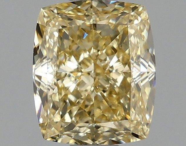 Loose Diamond - CUSHION MODIFIED 1.06ct Fancy Yellow VVS2: Loose Diamond - CUSHION MODIFIED 1.06ct Fancy Yellow VVS2 Source: This is a real non-mined Diamond that has been grown in a lab Shape: CUSHION MODIFIED Carats: 1.06 Color: Fancy Yellow Certification: