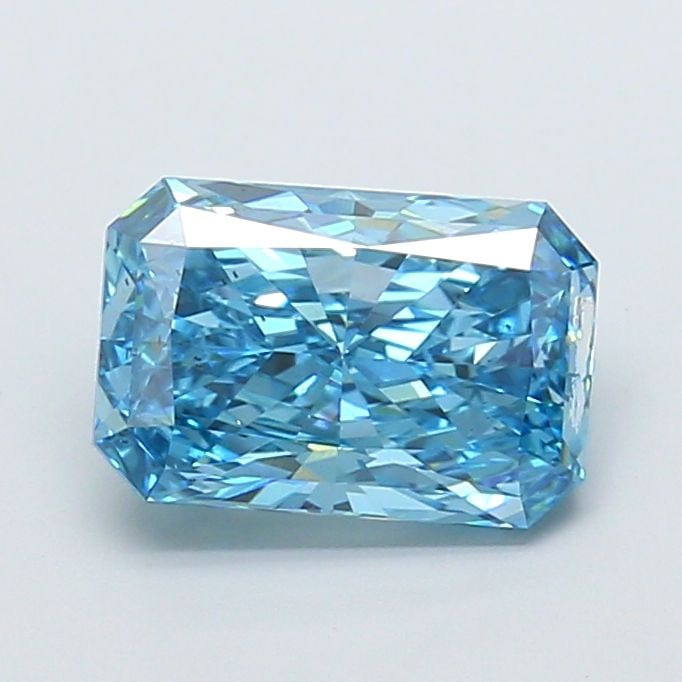Loose Diamond - RADIANT 2.52ct Fancy Vivid Blue VS2: Loose Diamond - RADIANT 2.52ct Fancy Vivid Blue VS2 Source: This is a real non-mined Diamond that has been grown in a lab Shape: RADIANT Carats: 2.52 Color: Fancy Vivid Blue Certification: IGI Video:
