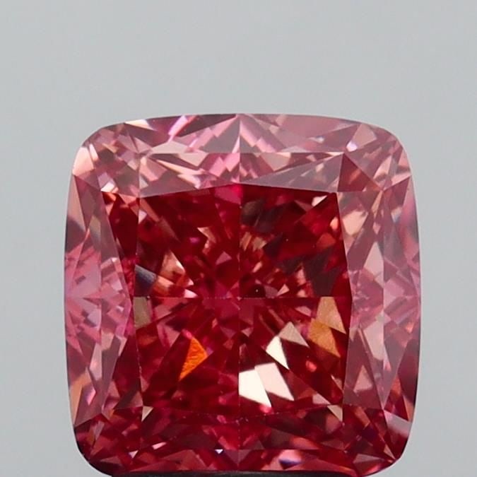 Loose Diamond - CUSHION MODIFIED 3.12ct Fancy Vivid Brownish Pink VVS2: Loose Diamond - CUSHION MODIFIED 3.12ct Fancy Vivid Brownish Pink VVS2 Source: This is a real non-mined Diamond that has been grown in a lab Shape: CUSHION MODIFIED Carats: 3.12 Color: Fancy Vivid Bro